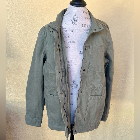 Vintage America Olive Canvas Anorak “Barn Jacket”  Size Medium New With Tag - Picture 6 of 12